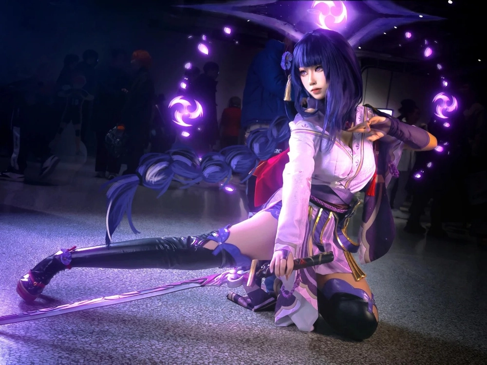 cosplay raiden shogun genshin impact quyến rũ