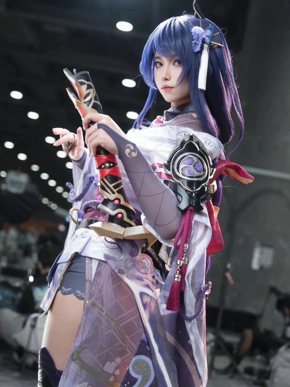 cosplay raiden genshin impact anime style