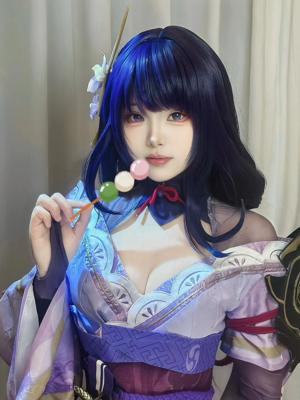 ảnh cosplay raiden shogun tuyệt đẹp