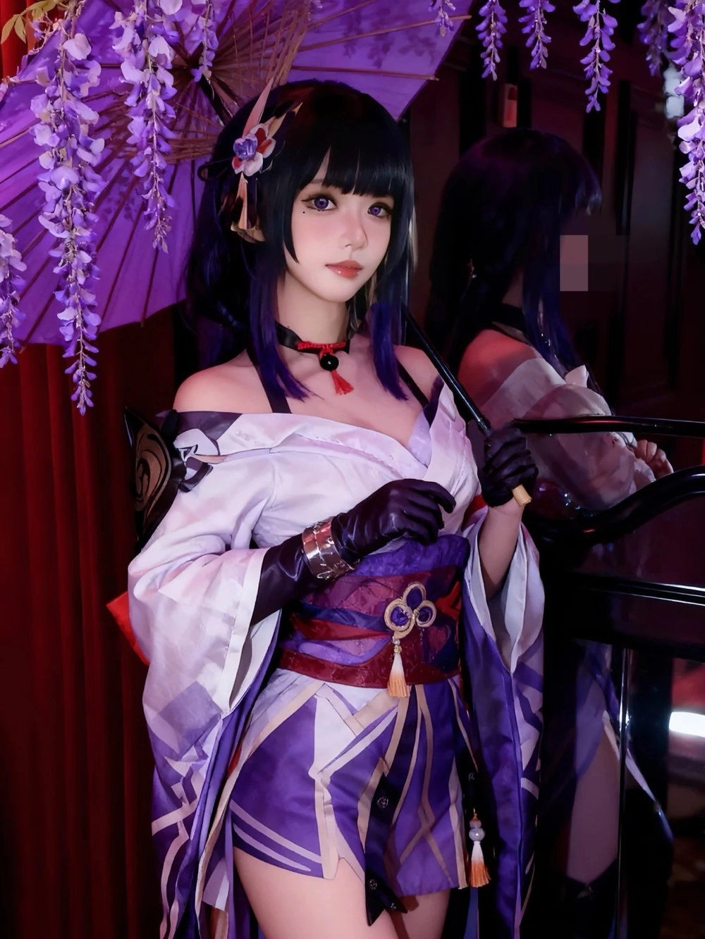 ảnh raiden cosplay genshin impact đẹp