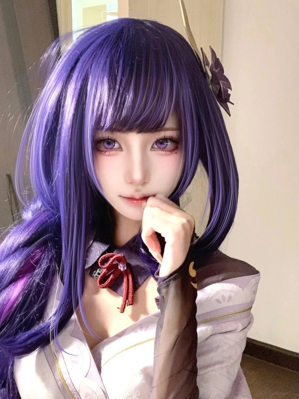 cosplay raiden shogun genshin impact siêu đẹp