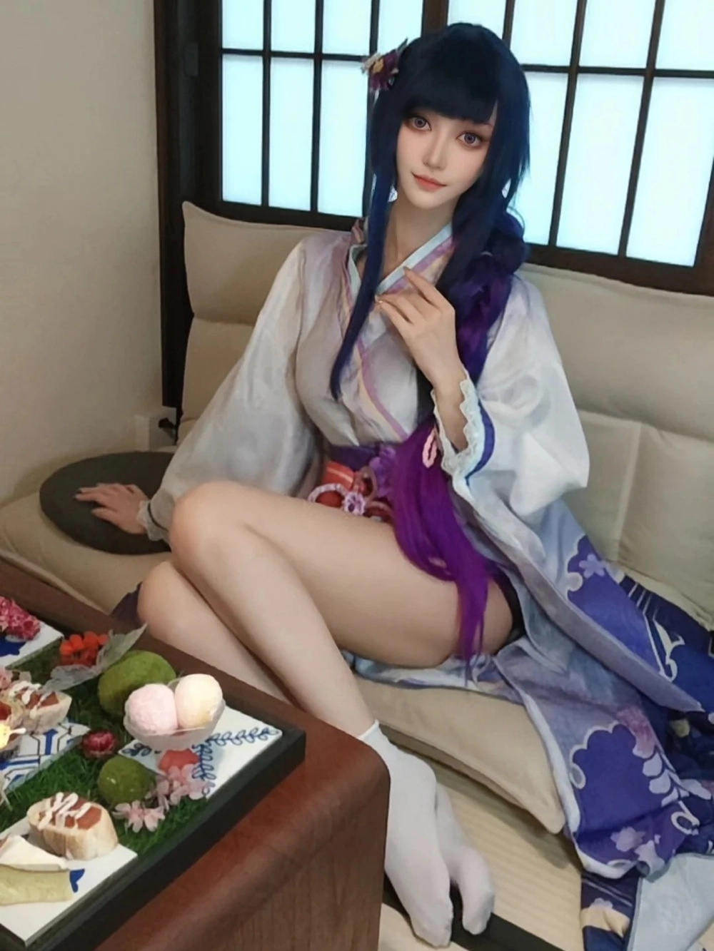 ảnh cosplay raiden shogun cực đẹp