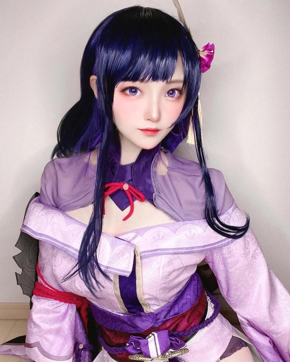 ảnh cosplay raiden shogun cực chuẩn