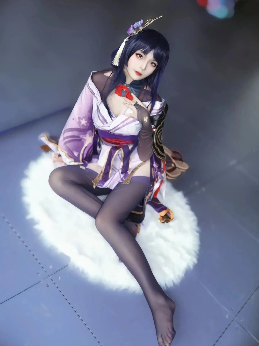 ảnh nhân vật raiden shogun cosplay