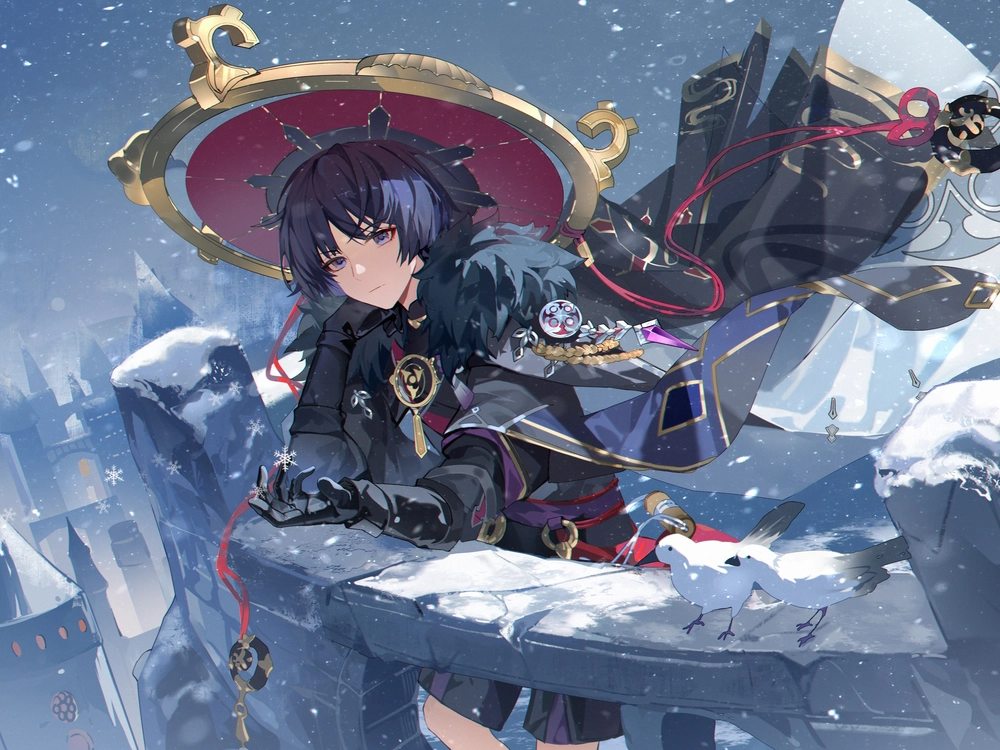 tuyết rơi anime buồn đẹp