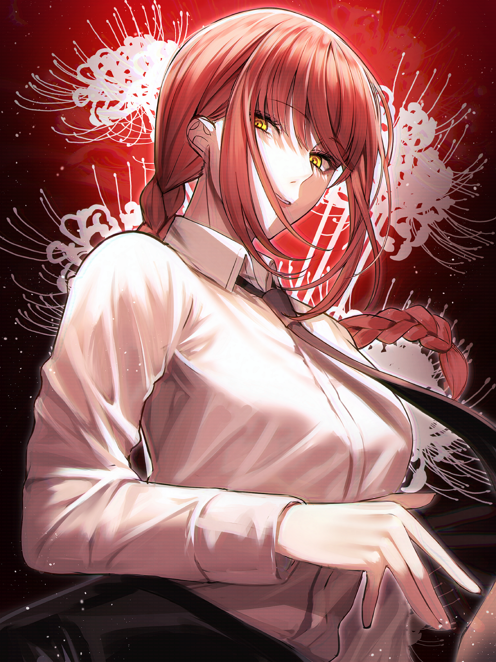 Chàng trai anime ngắm hoa bỉ ngạn