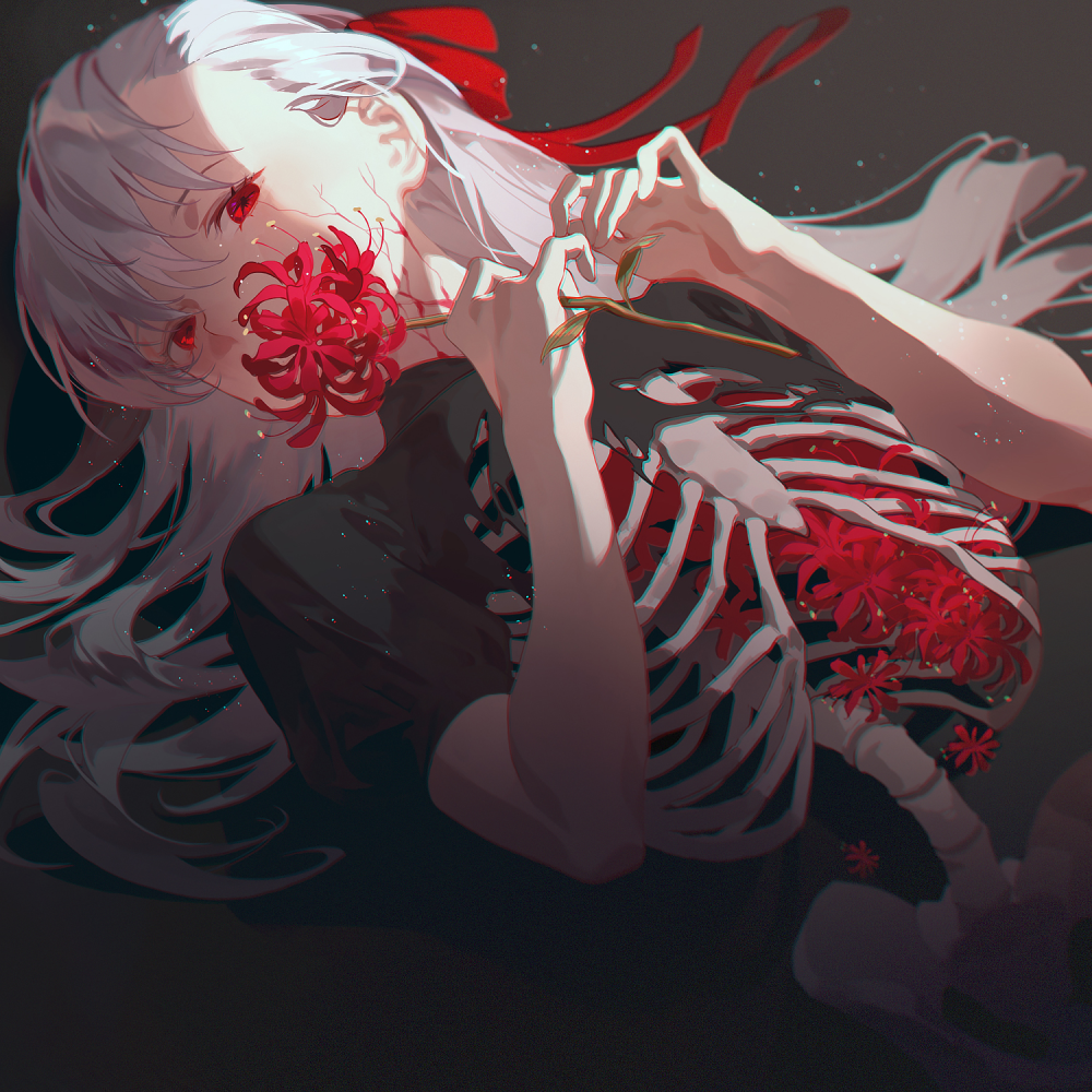 Hoa bỉ ngạn đỏ trong tranh anime