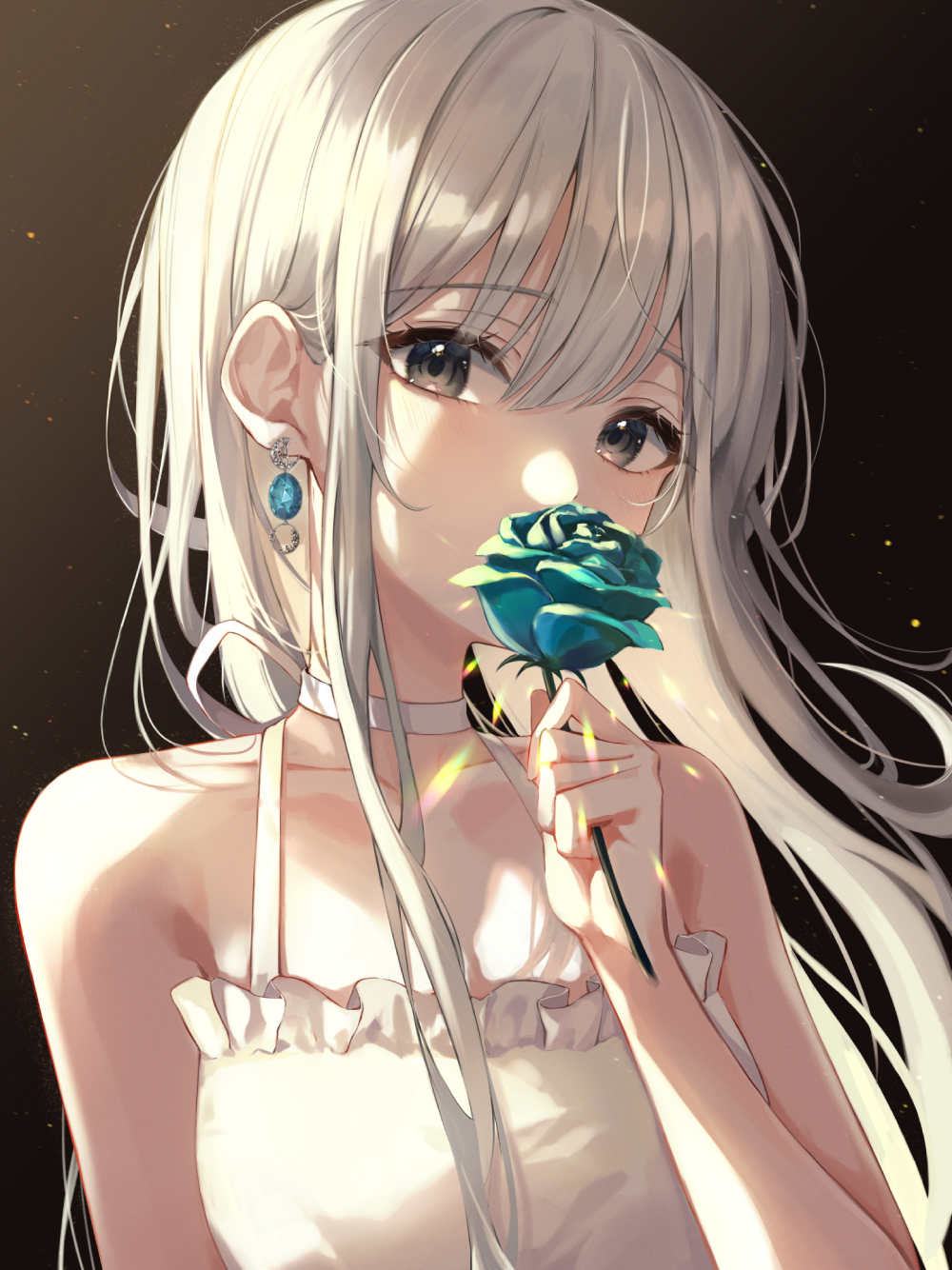 ảnh 2 bông hoa hồng anime