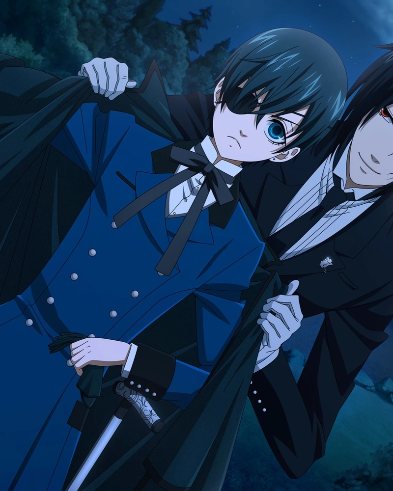 ảnh Black Butler Ciel đứng một mình