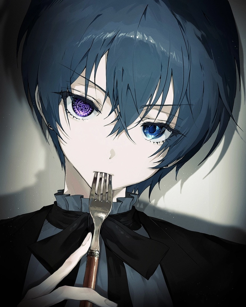 ảnh Black Butler Ciel trong lâu đài