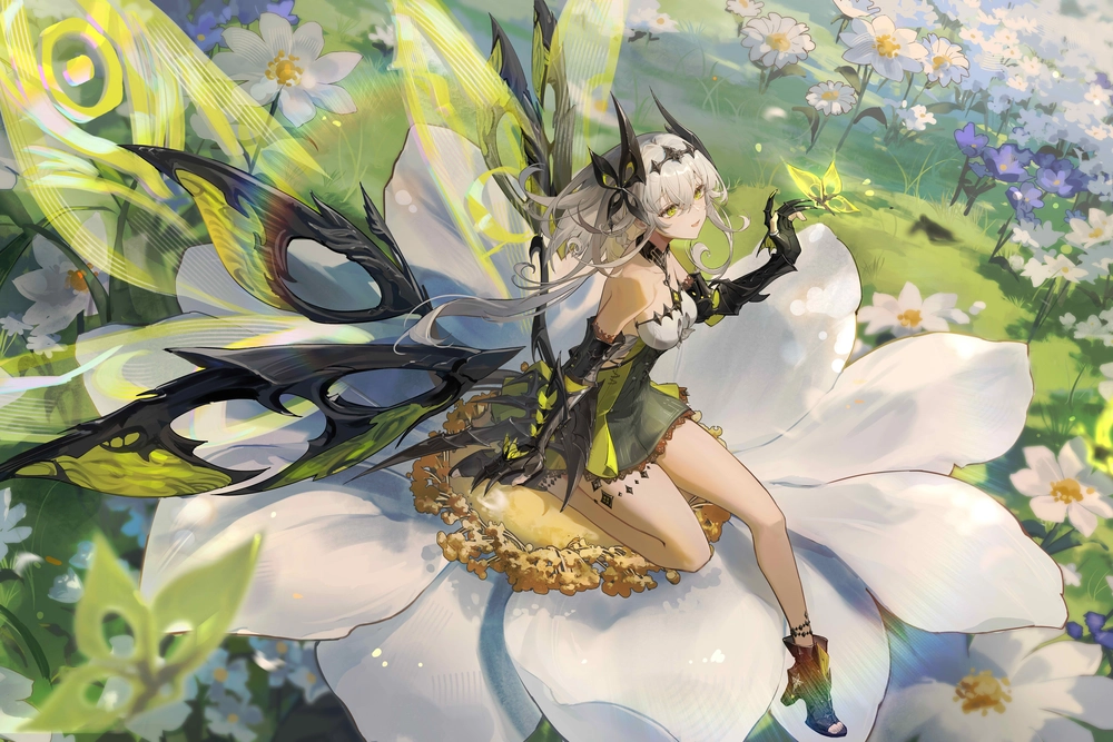 ảnh anime đồng hoa tím