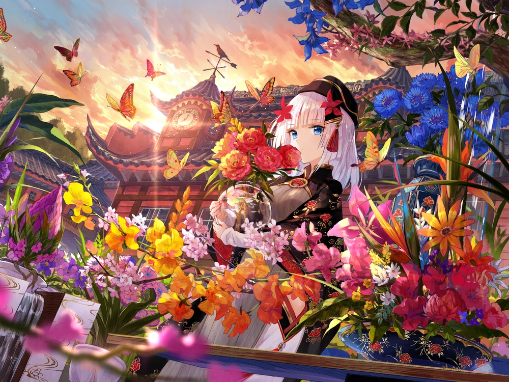 ảnh cánh đồng anime đẹp