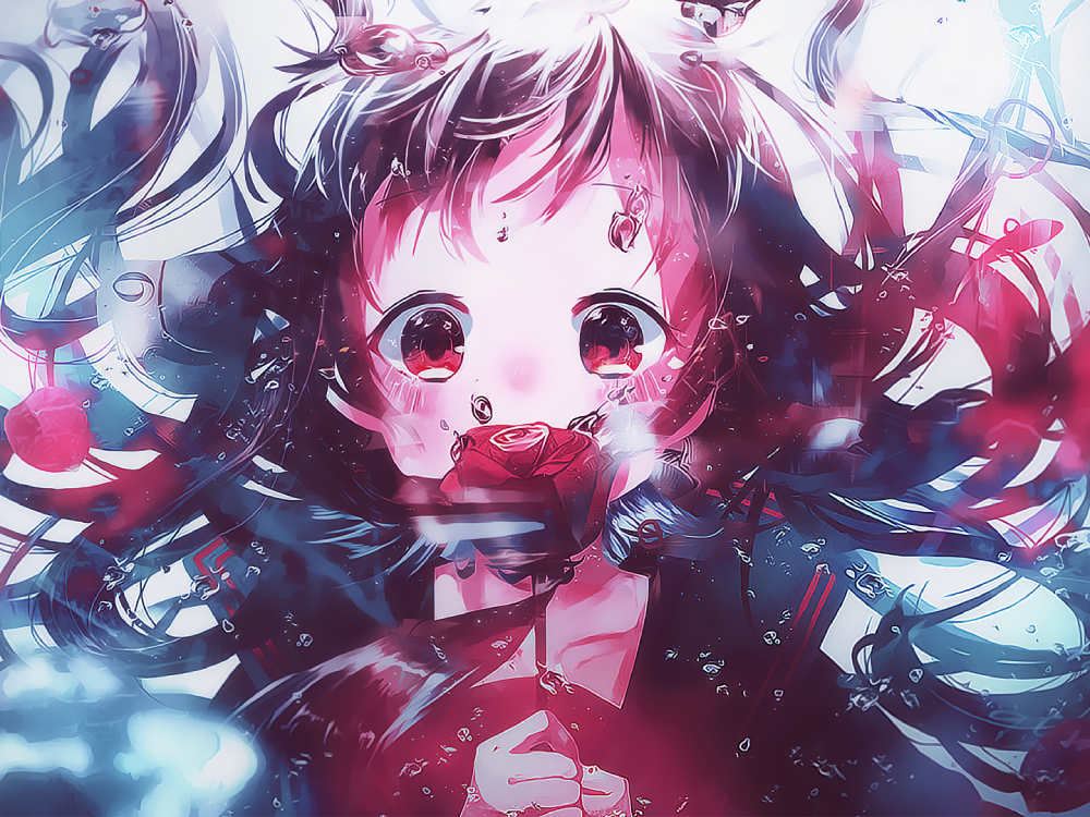 ảnh hoa hồng anime full body