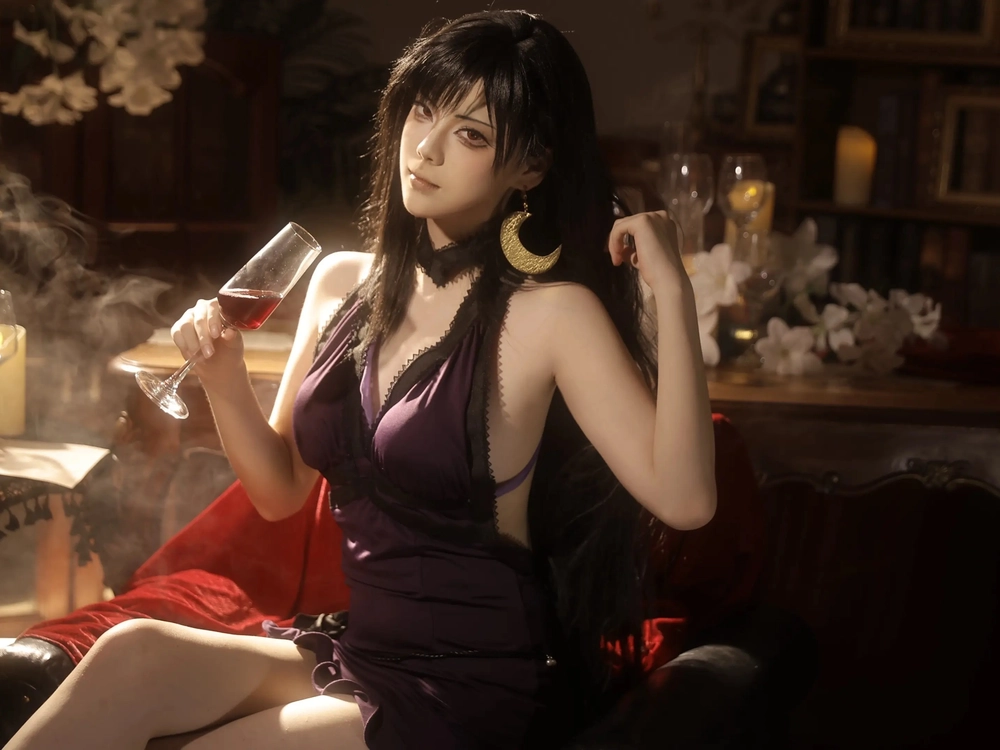 ảnh tifa cosplay nền đẹp