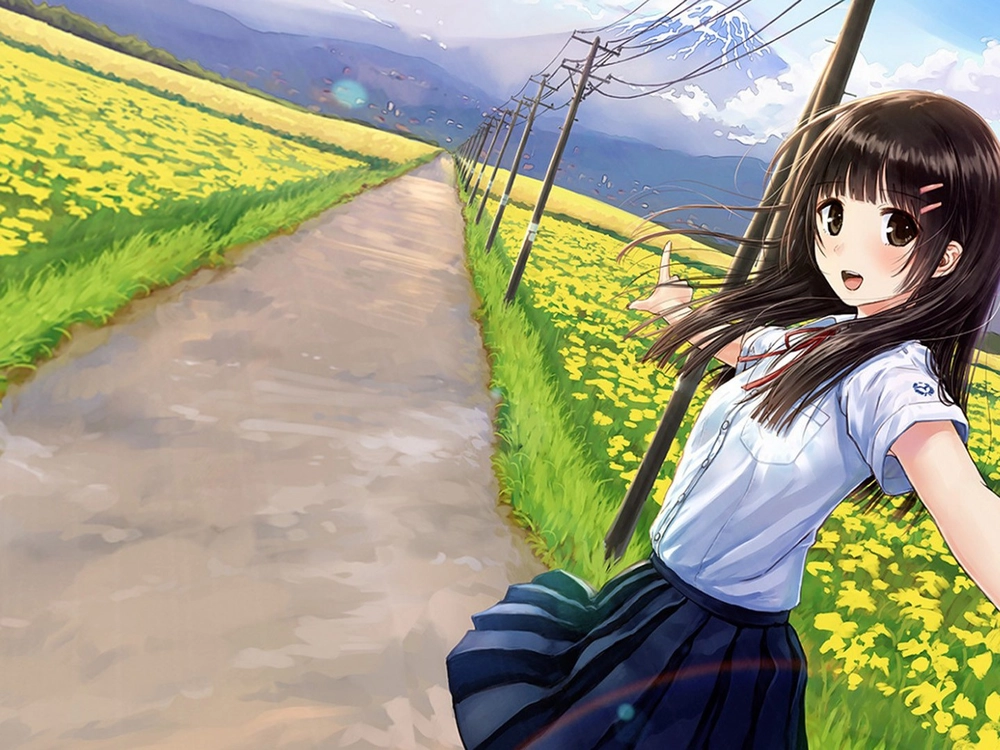 anime đồng hoa mùa xuân