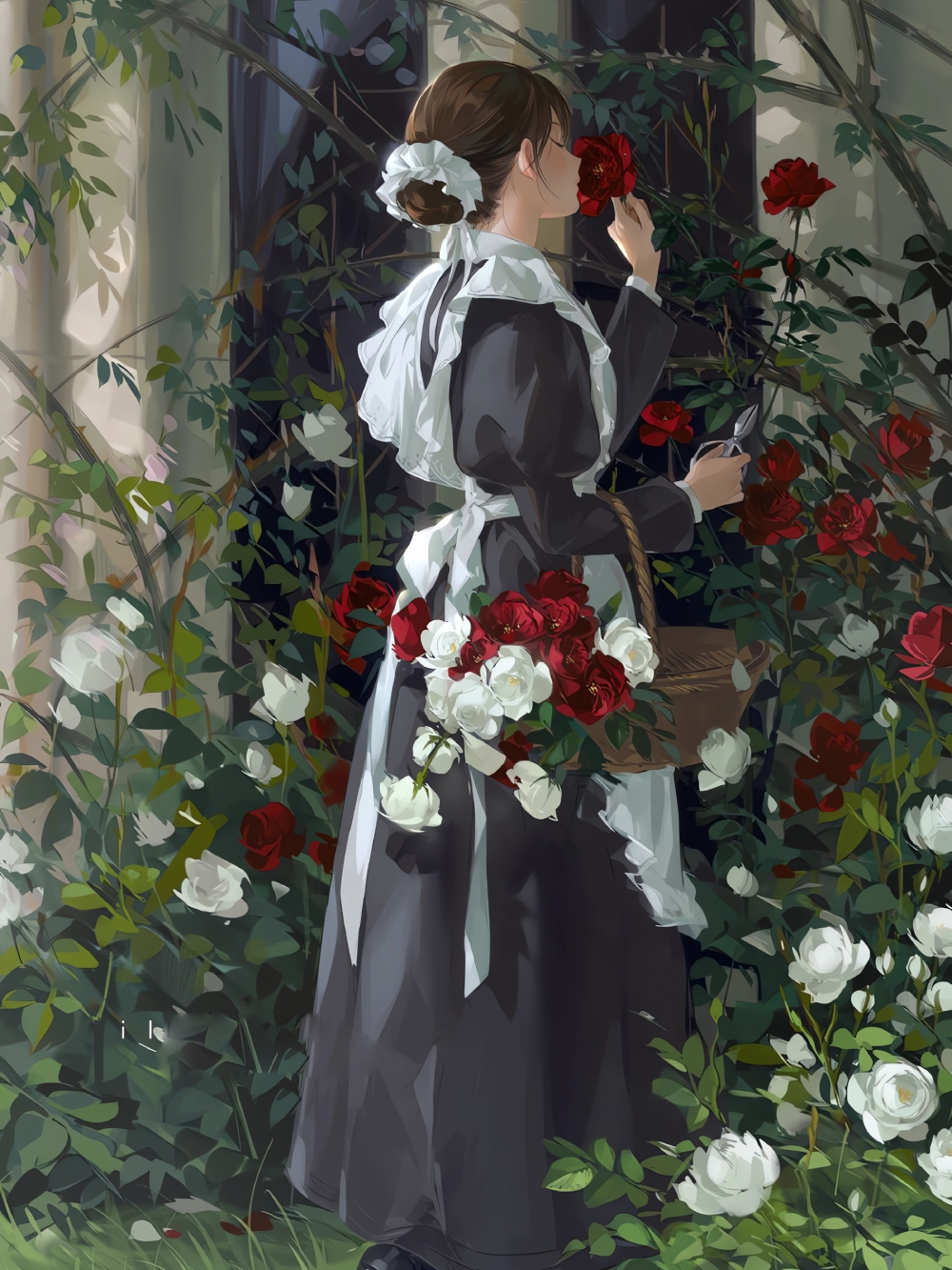 anime hoa hồng rực rỡ sắc màu