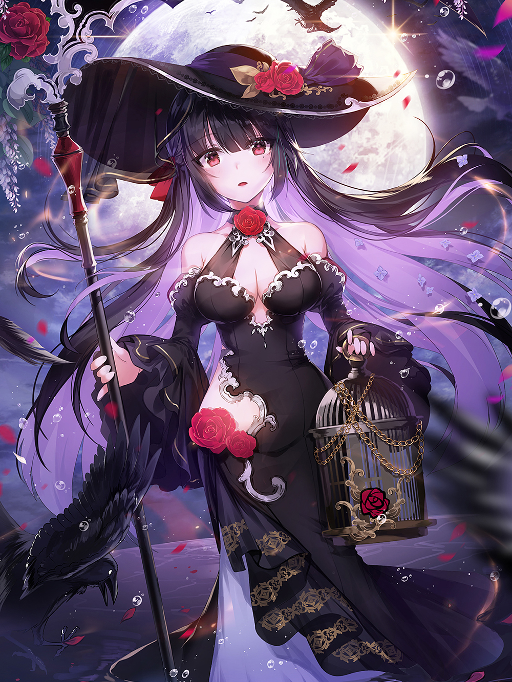 anime hoa tử đằng trong gió