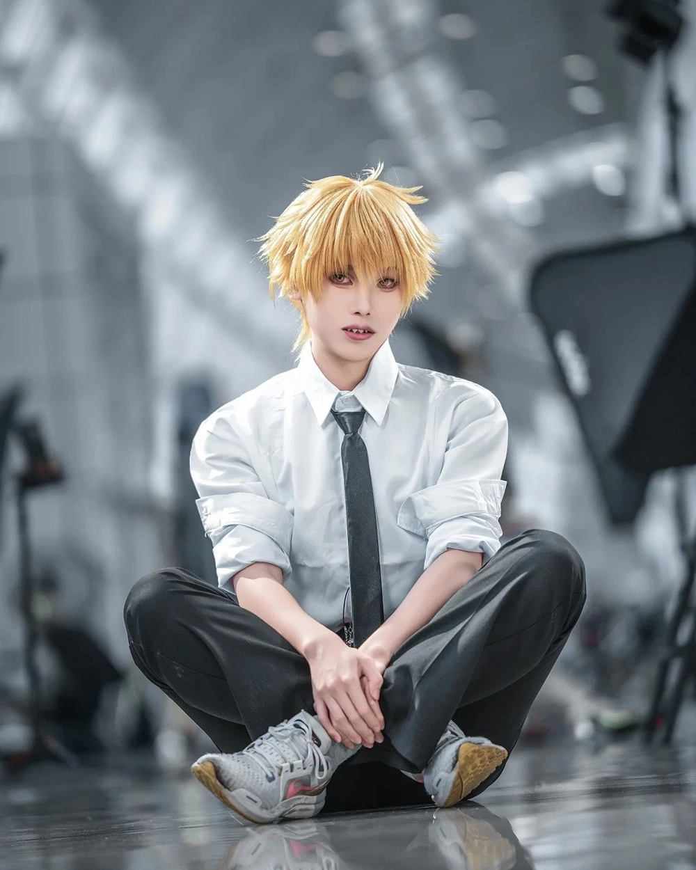 chainsaw man cosplay thần thái