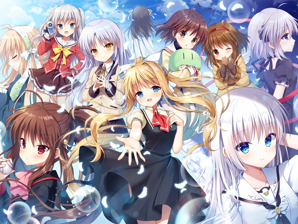 charlotte anime nền sáng