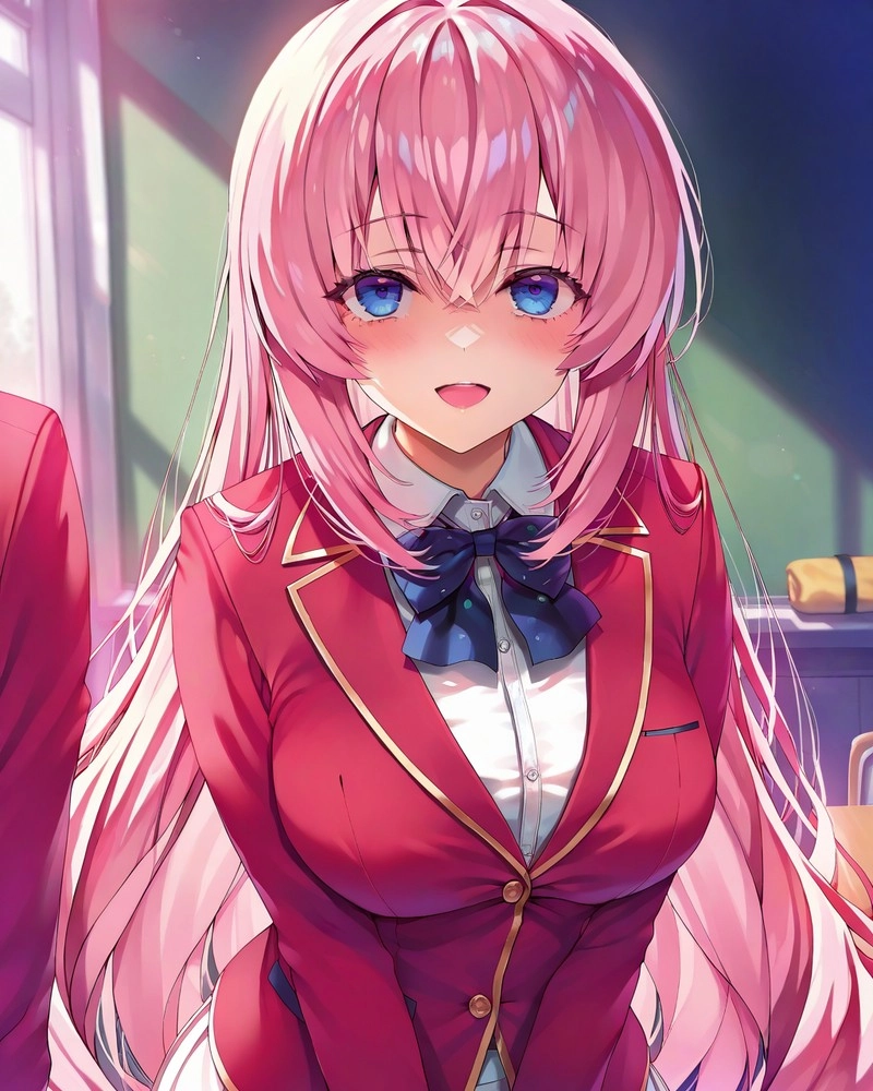 classroom of the elite honami ichinose ngồi bàn học