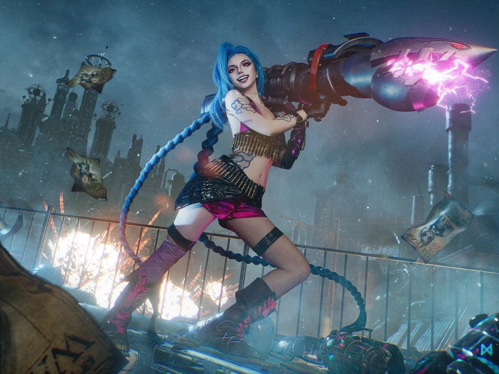 cosplay jinx đẹp ấn tượng