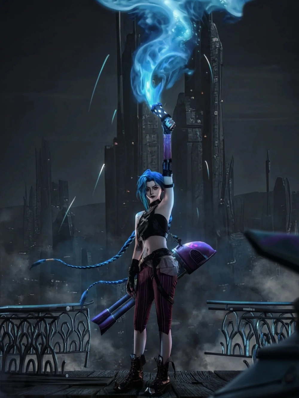 cosplay jinx phong cách mạnh mẽ