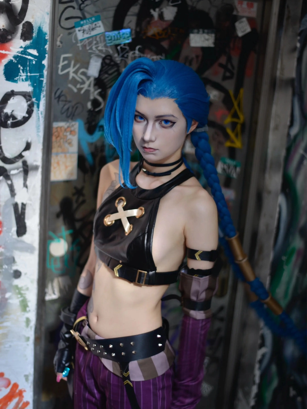 cosplay jinx phong cách nổi loạn