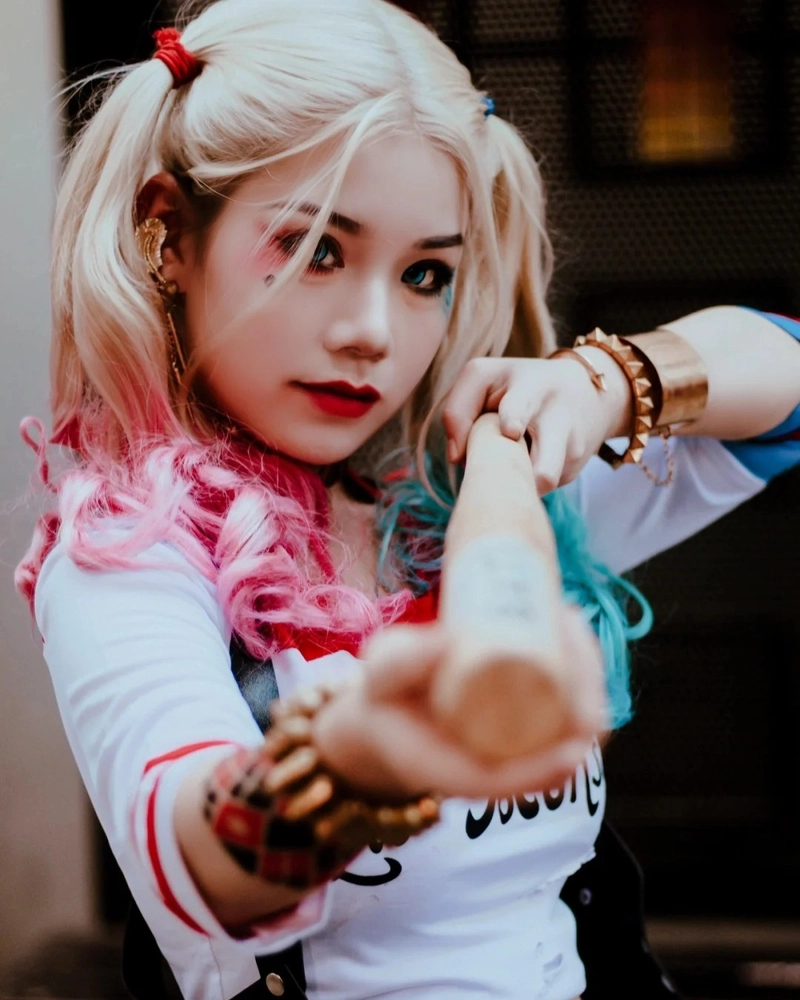 harley quinn cosplay dễ thương