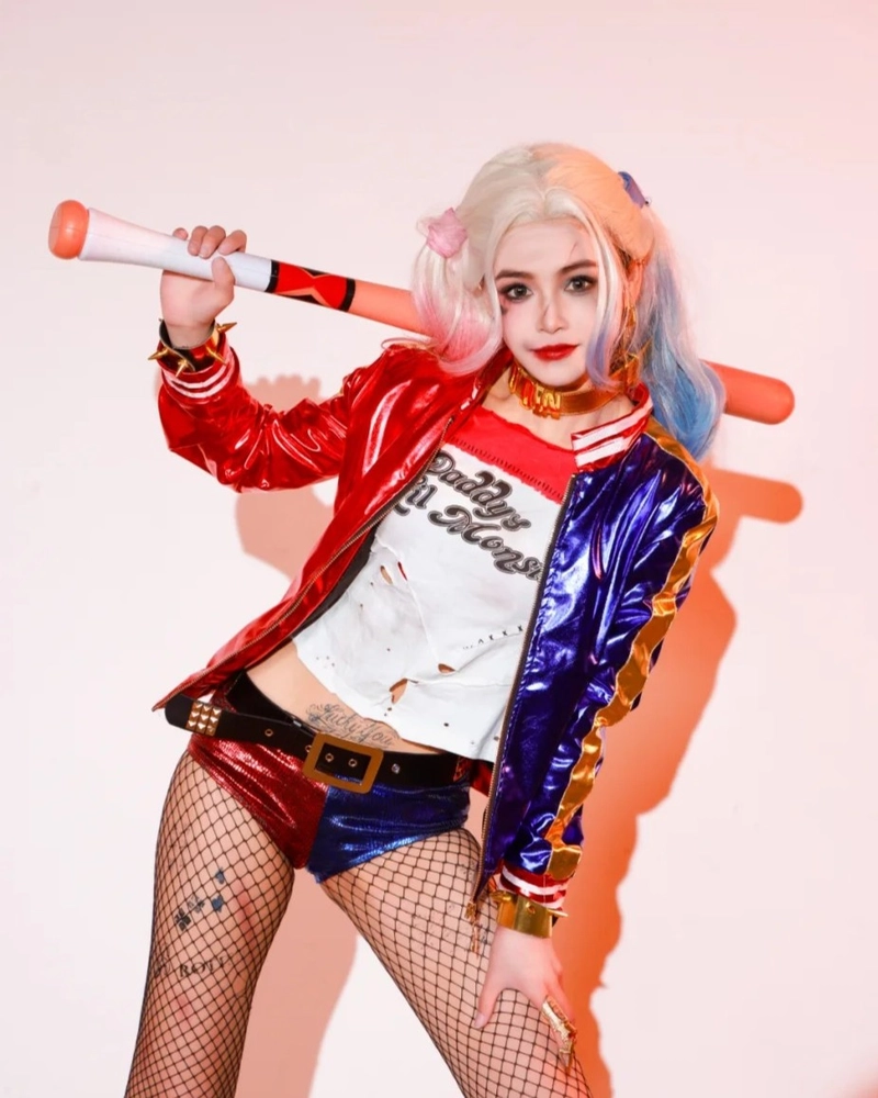 harley quinn cosplay góc chụp chuyên nghiệp