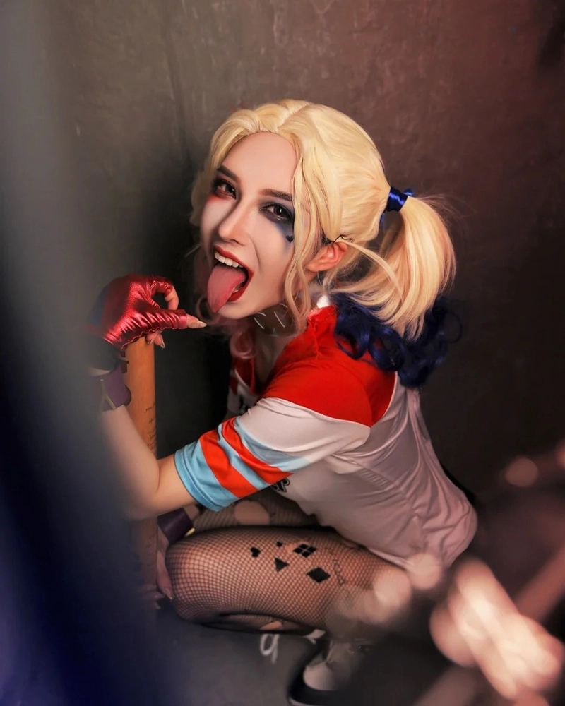 harley quinn cosplay ngầu lòi