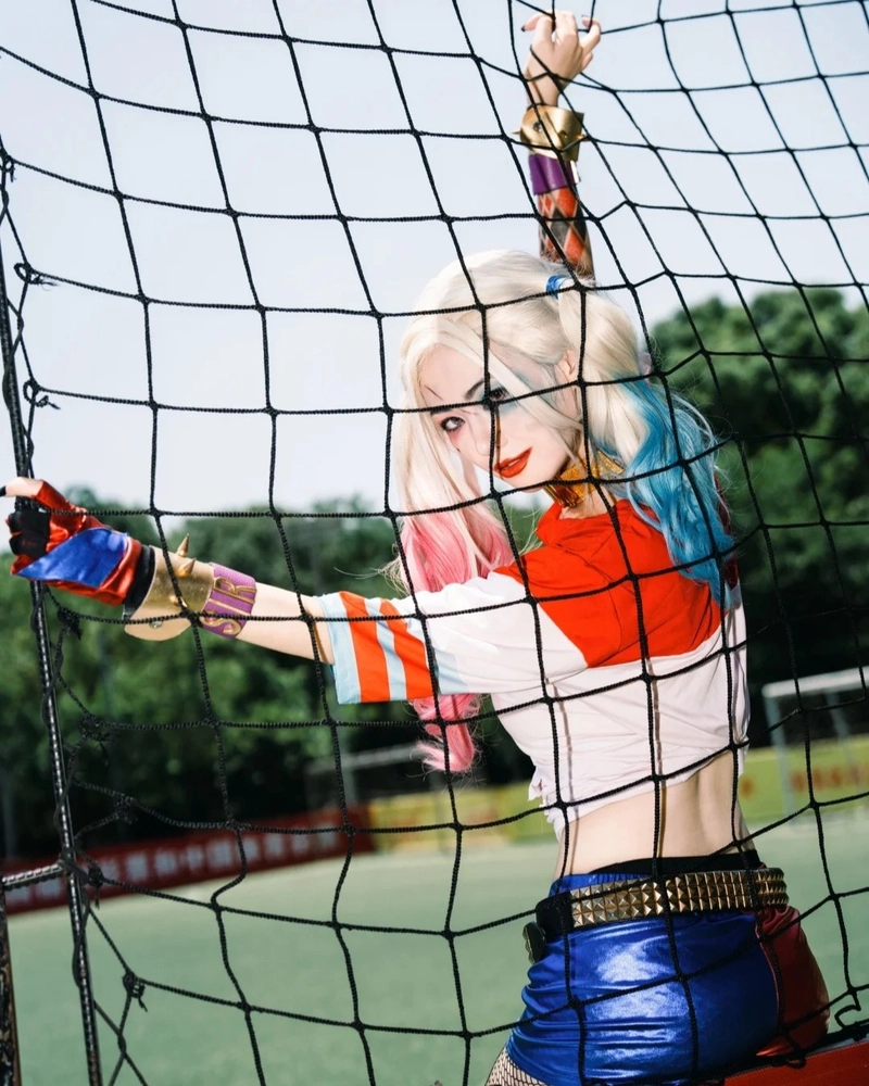 harley quinn cosplay phong cách độc đáo