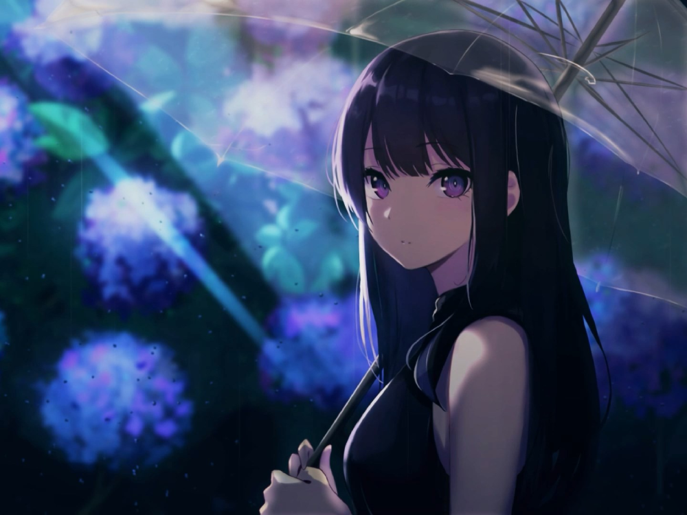 hình ảnh hoa cẩm tú cầu anime