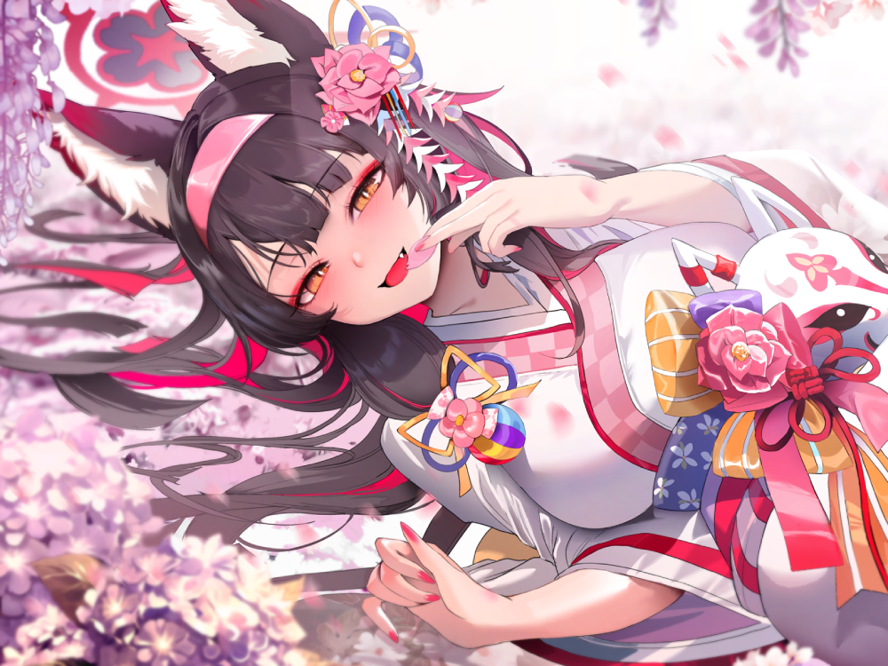 hoa tử đằng anime cận cảnh