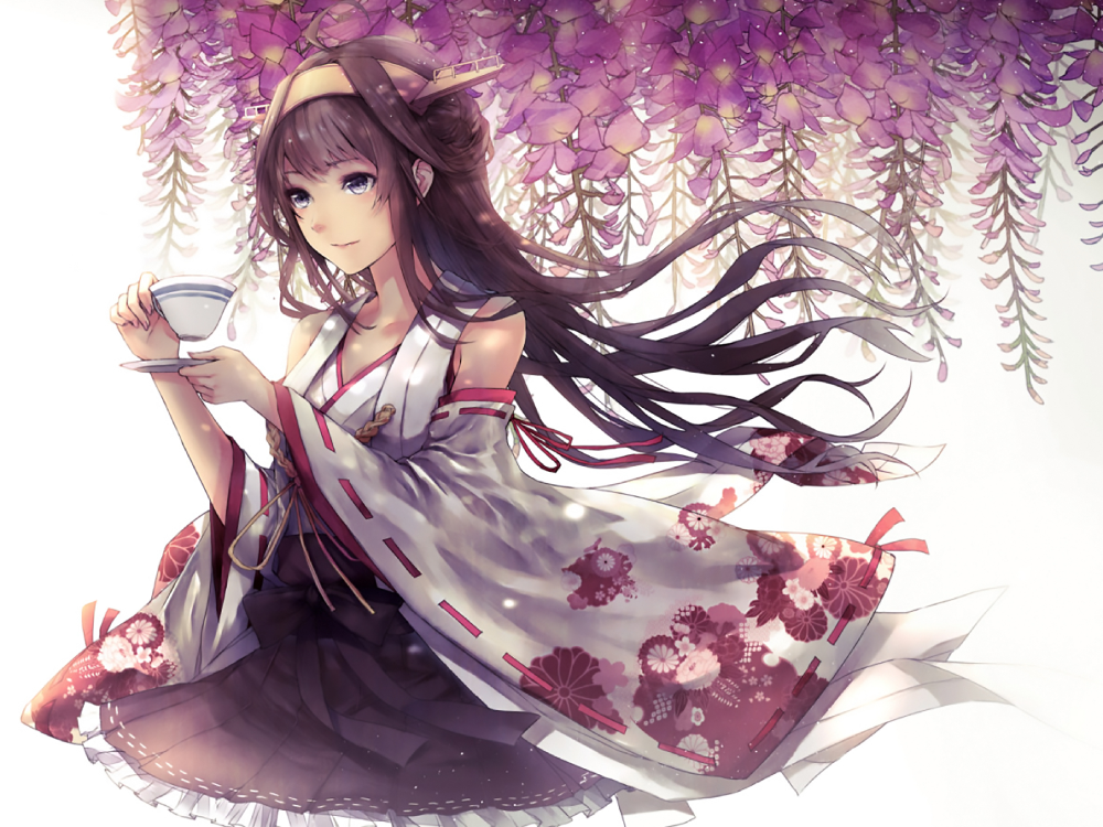 hoa tử đằng anime nghệ thuật