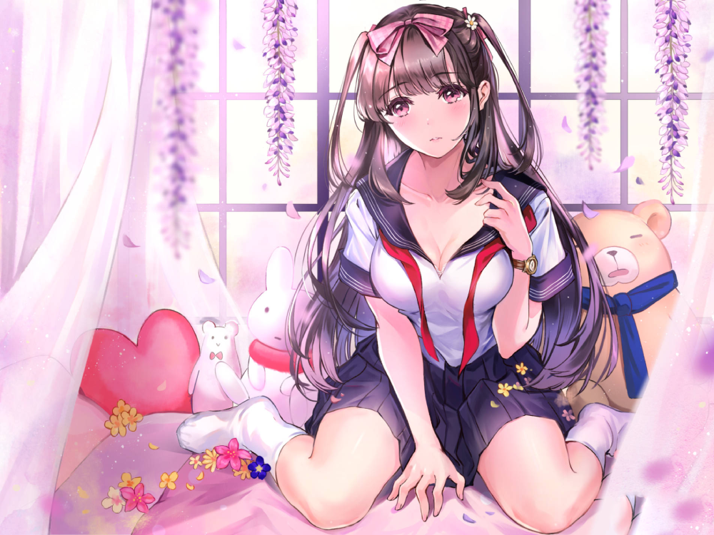 hoa tử đằng anime pastel