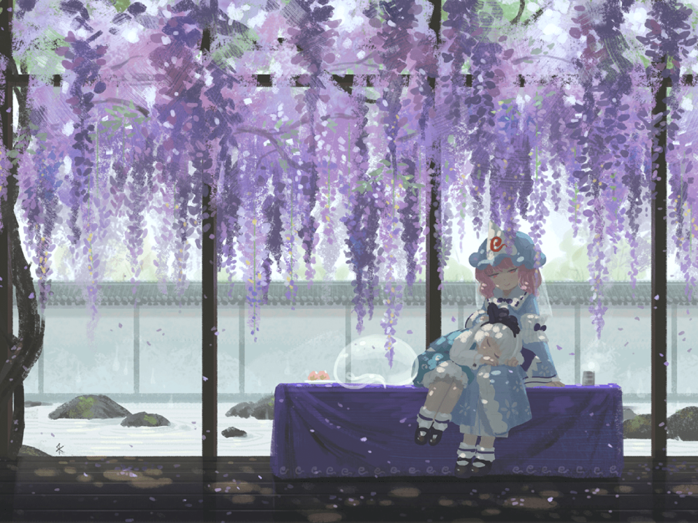 hoa tử đằng hình nền nghệ thuật