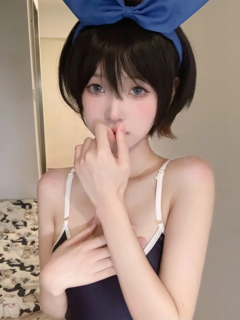 ruka sarashina cosplay tóc đen dài