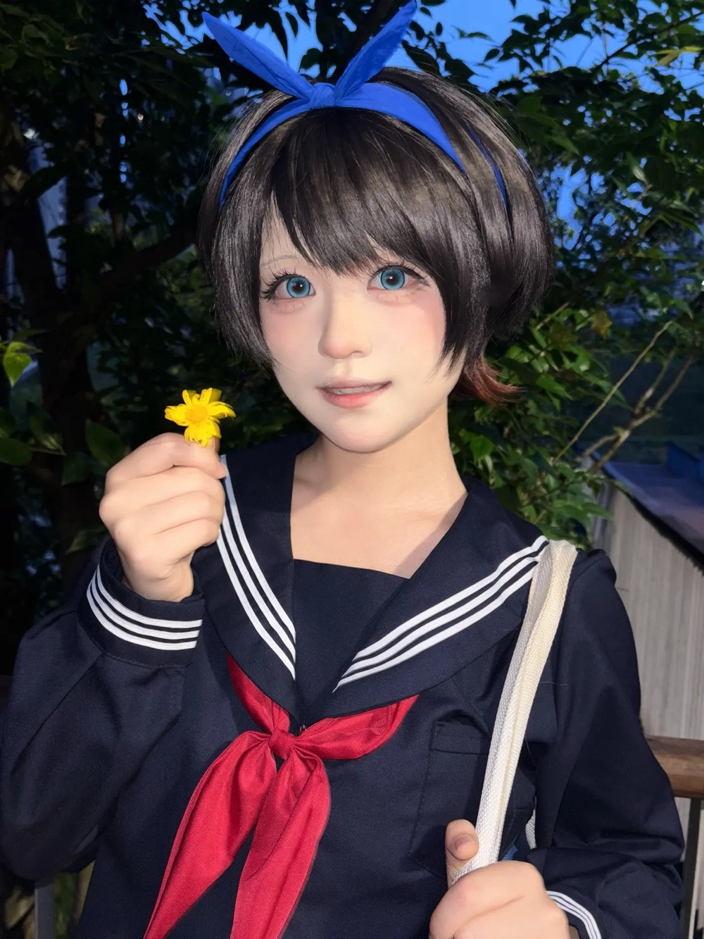 ruka sarashina cosplay vui tươi