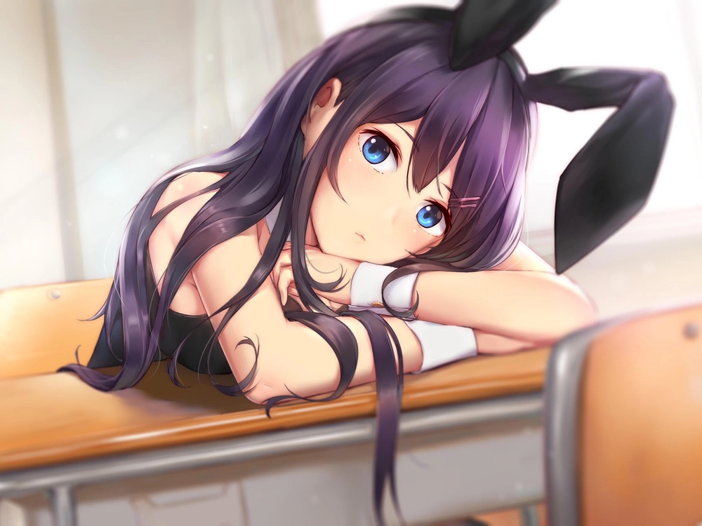 sakurajima mai ánh mắt buồn