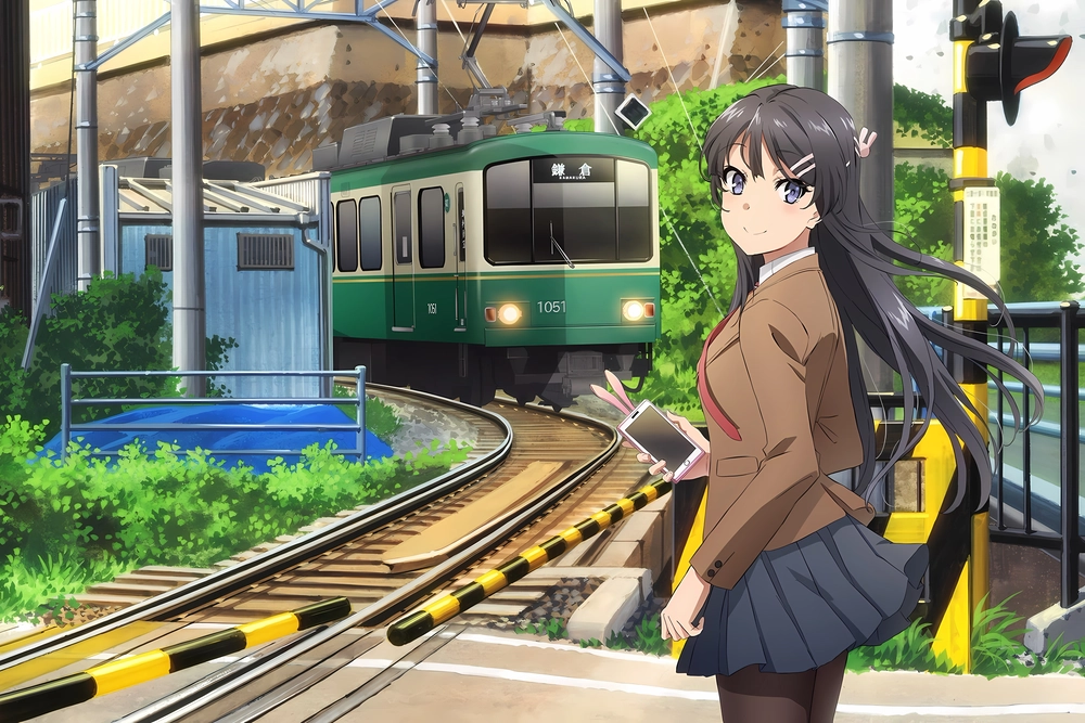 sakurajima mai tạo dáng dễ thương