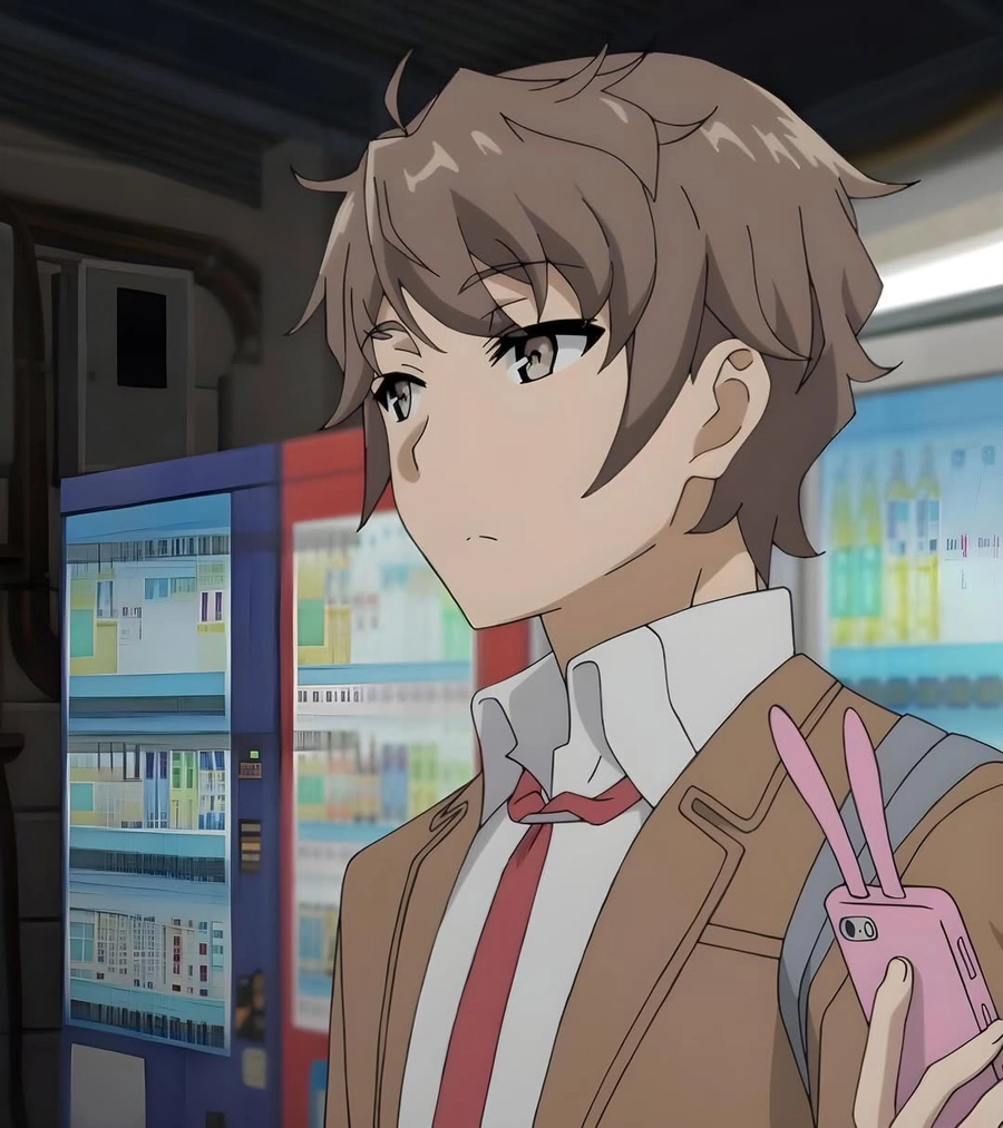 sakuta azusagawa mặc đồng phục