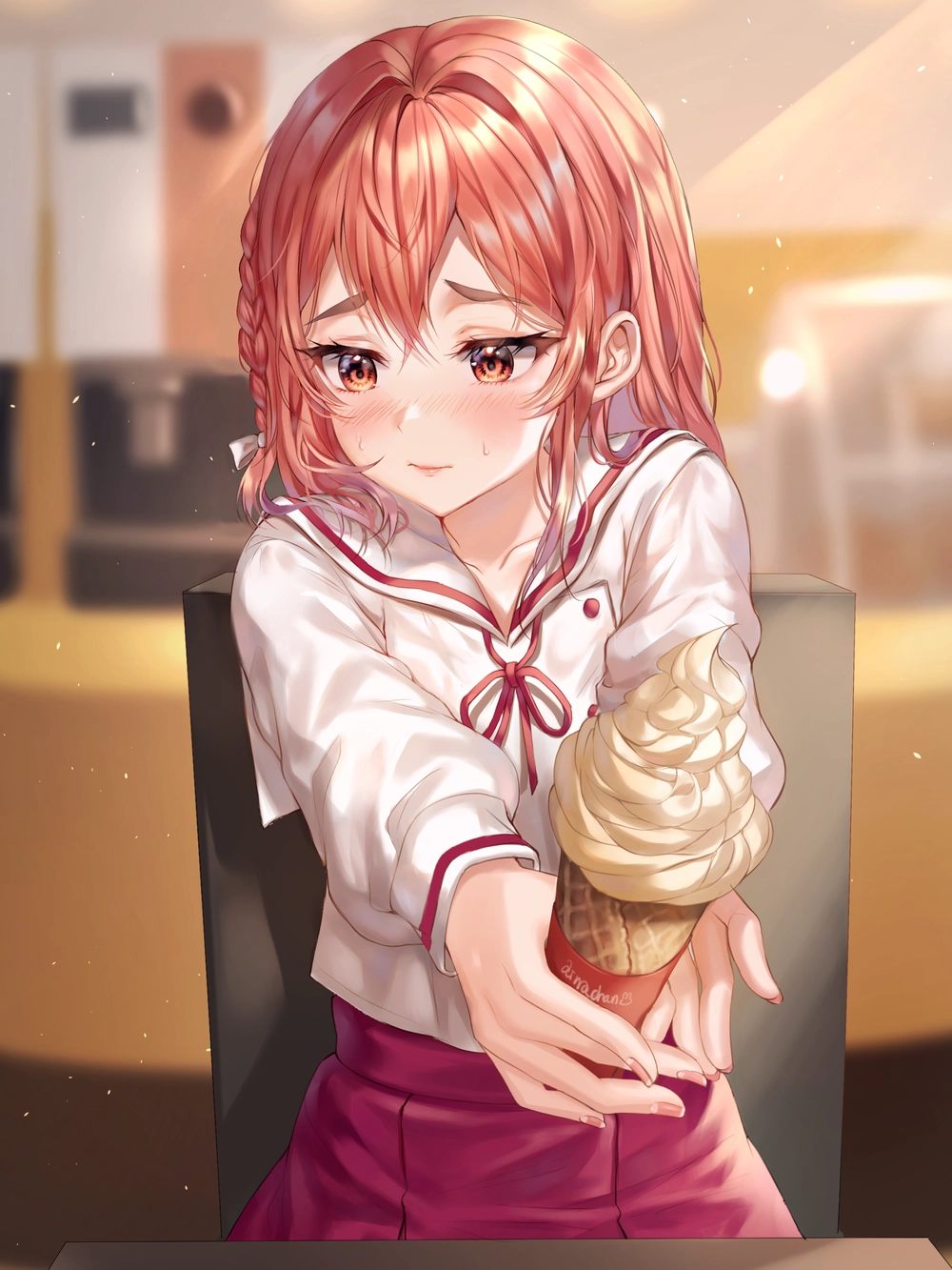 sumi sakurasawa tóc hồng