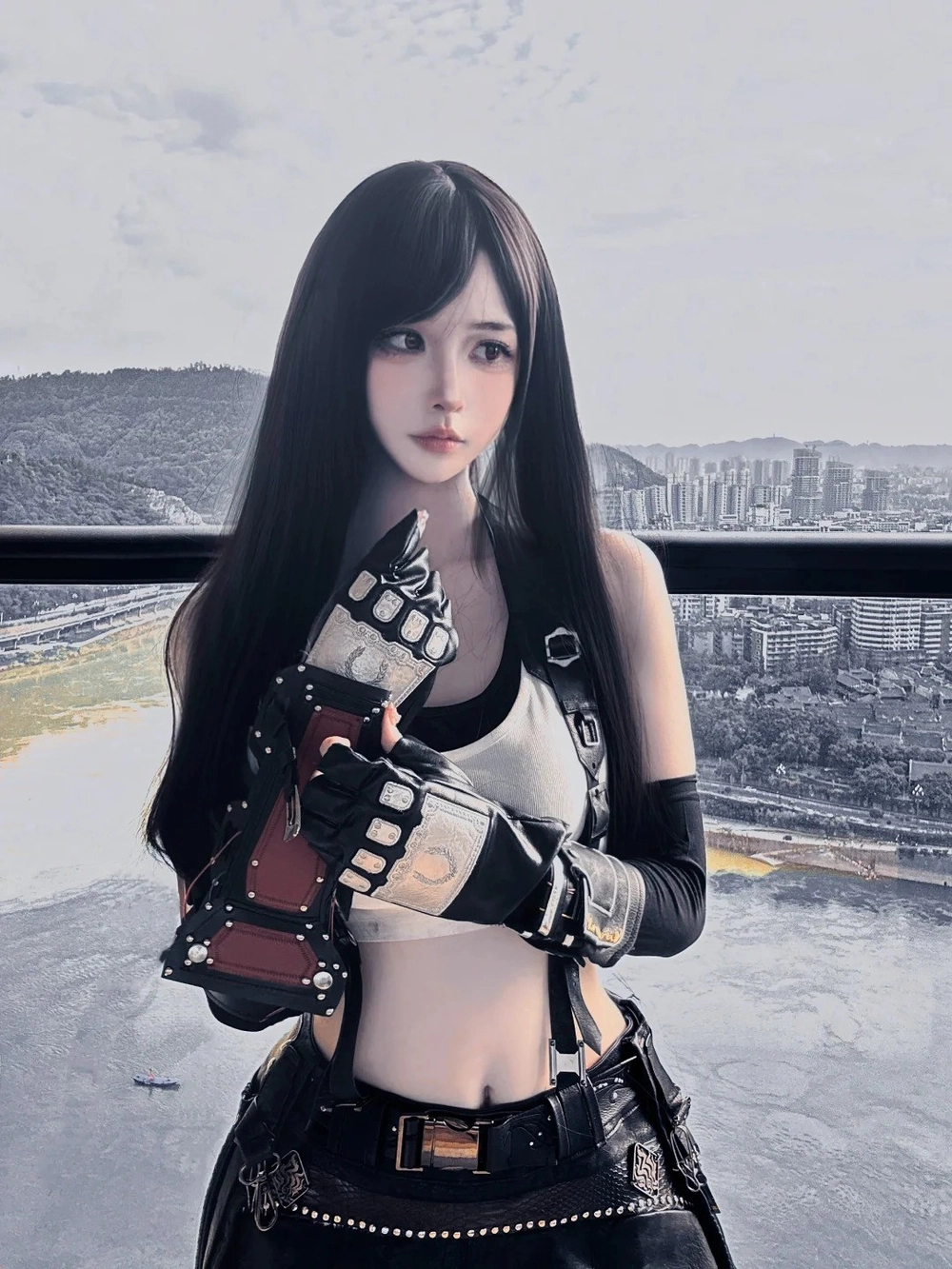 tifa cosplay nền đẹp
