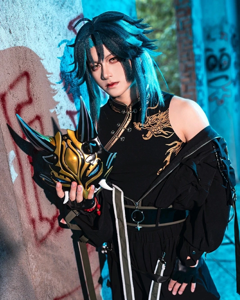 xiao cosplay ánh sáng đẹp