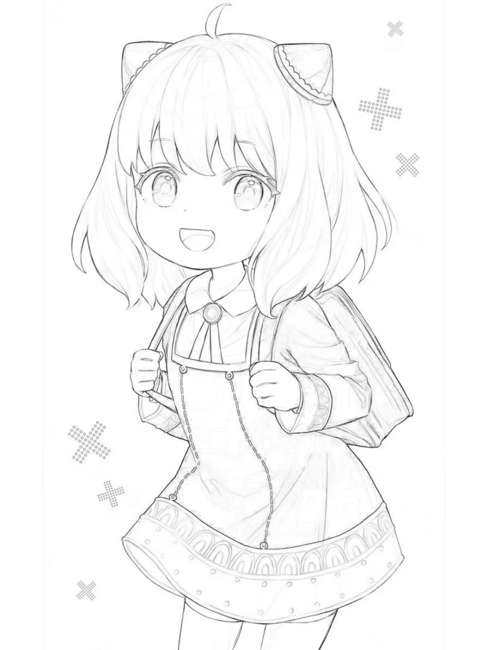 ảnh anime đơn giản cute đáng yêu