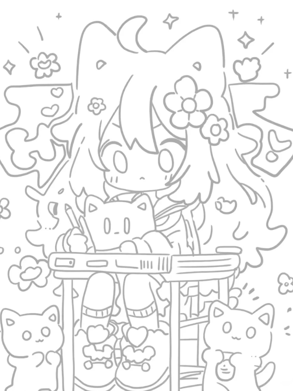 ảnh anime đơn giản phong cách chibi