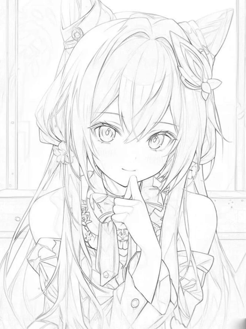 ảnh anime đơn giản phong cách cute