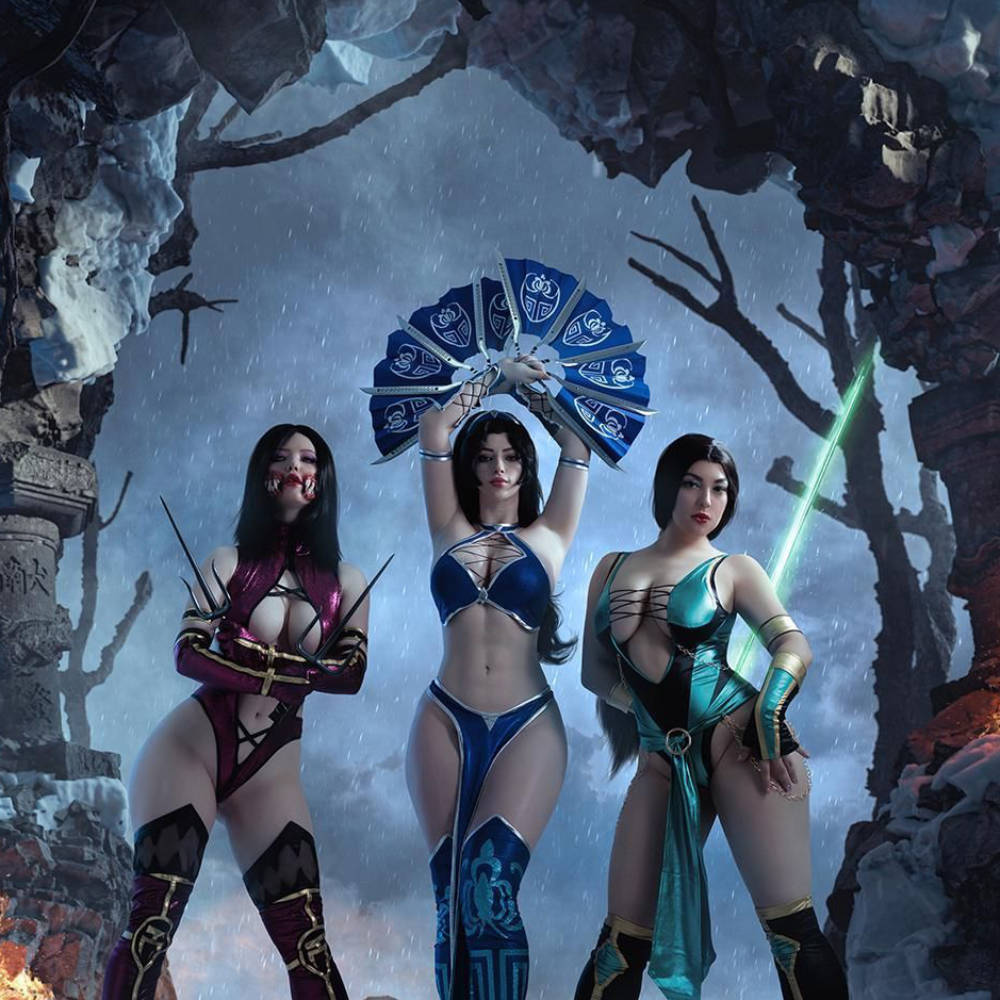 ảnh kitana cosplay nghệ thuật