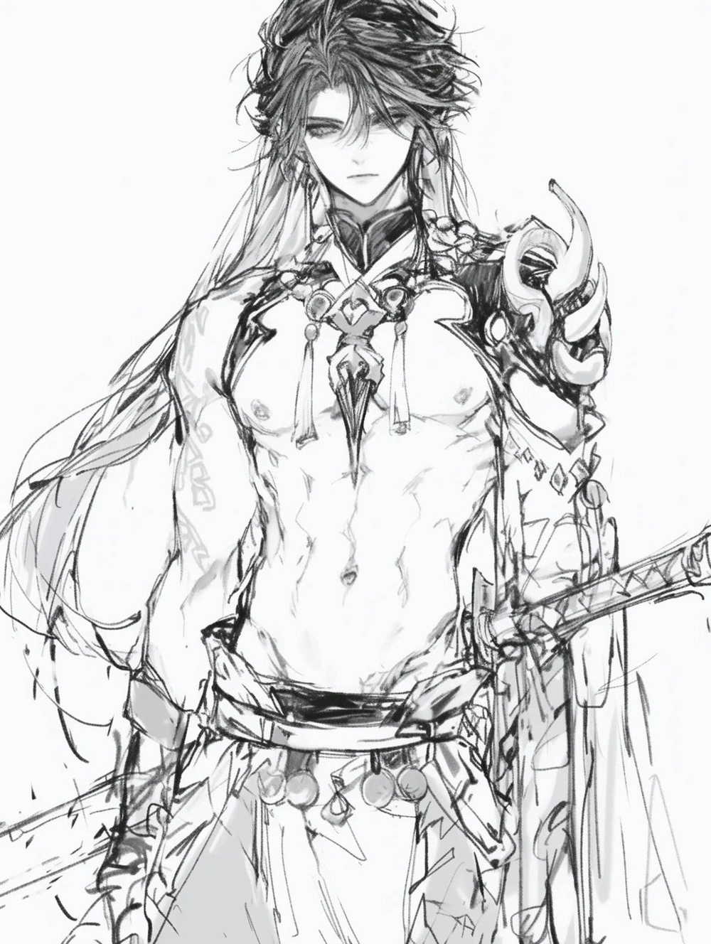 ảnhvẽ anime nam phong cách nhẹ