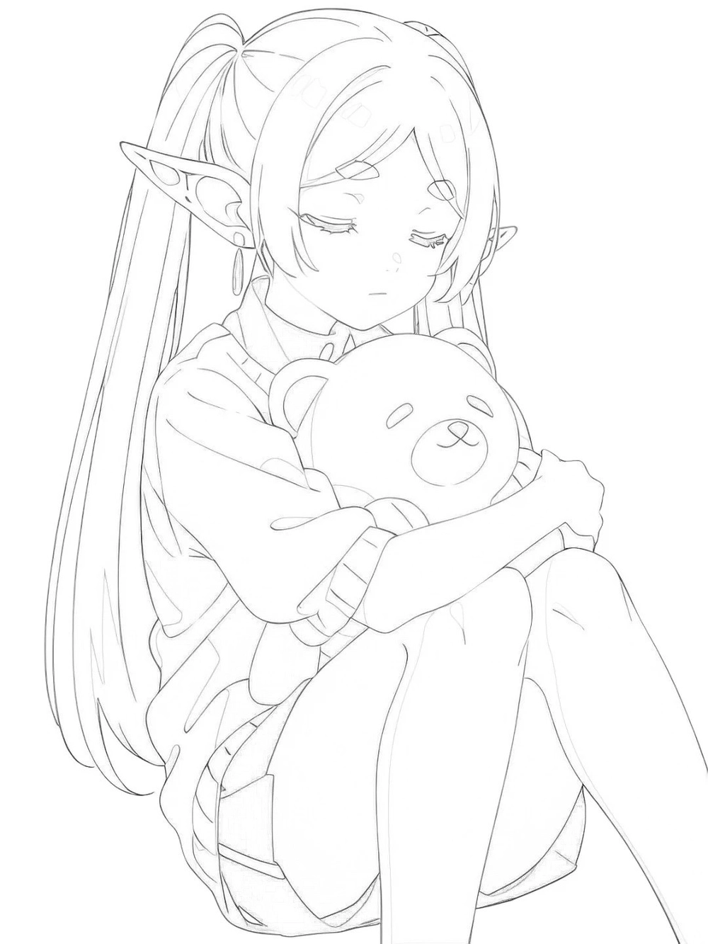 cách vẽ cô gái anime dễ thương